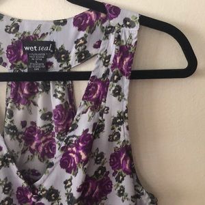 Blue floral tank top!